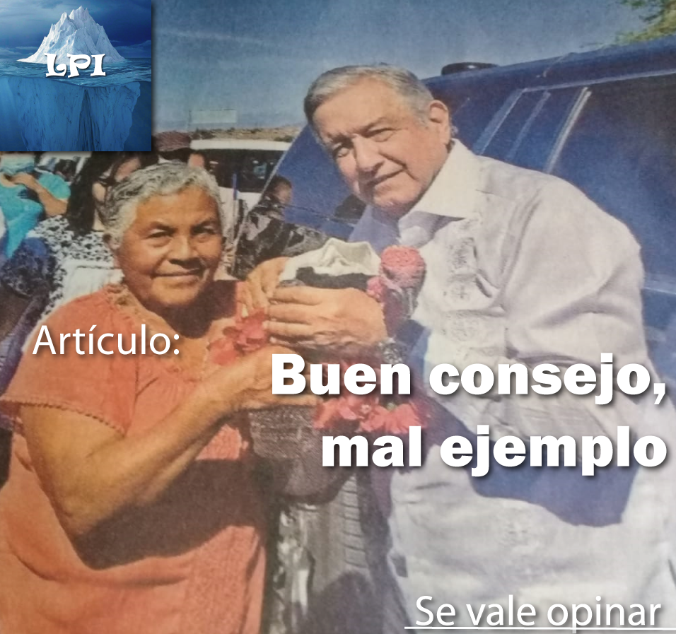 Buen consejo, mal ejemplo